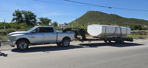 Transporte de tanque de fibra